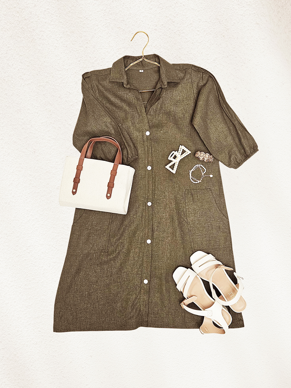 Olive Green Dress